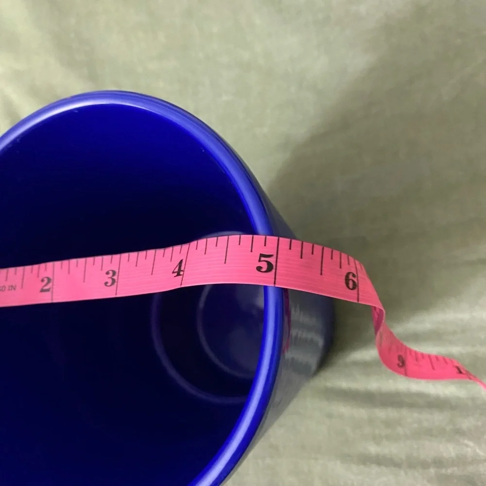 Vibrant Blue Sapphire glass vase ceramic made in Germany